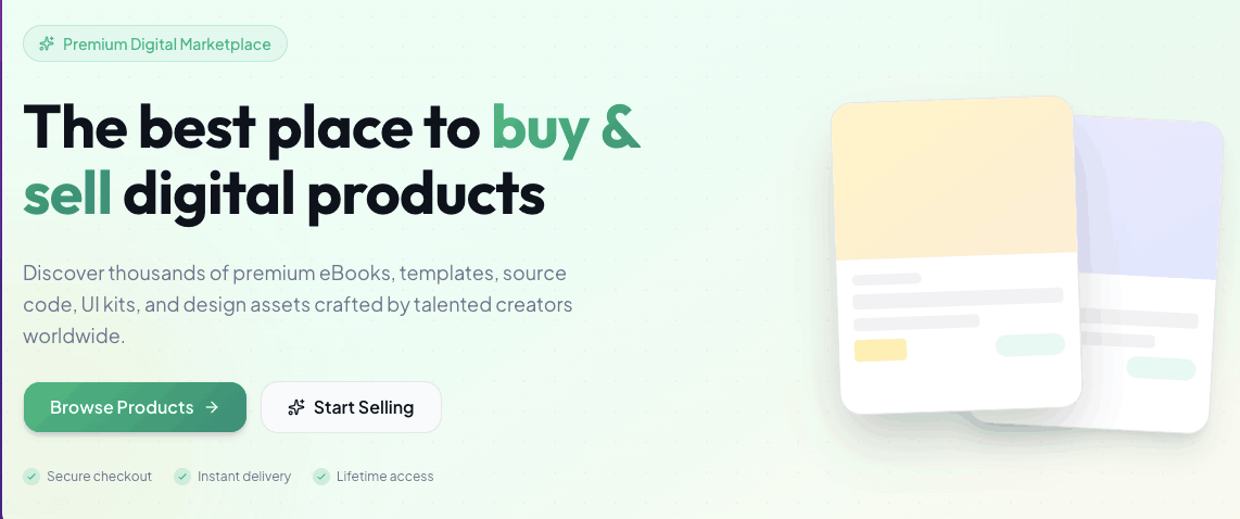 Digital Products Marketplace
