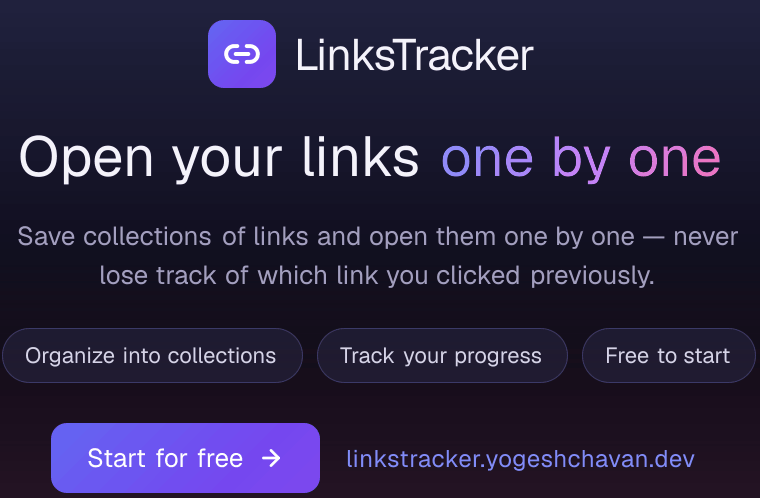 LinksTracker - Bulk Link Management Tool